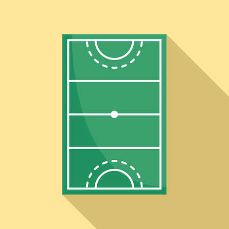 Hurling field icon, flat styleのイラスト素材