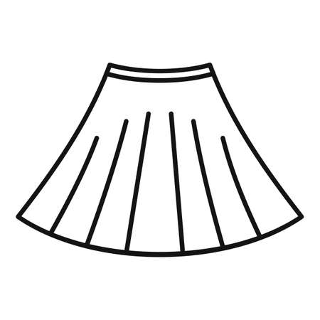 Ballerina skirt icon outline vector. Ballet dancer dressのイラスト素材