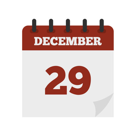 December calendar icon flat isolated vectorのイラスト素材