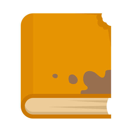 Garbage book icon flat isolated vectorのイラスト素材