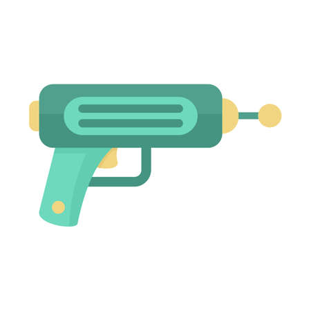 Cosmic blaster icon flat isolated vectorのイラスト素材