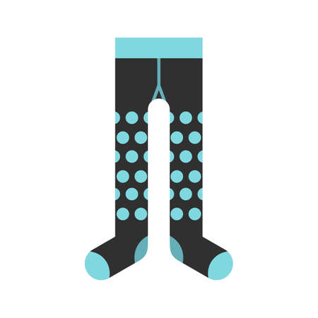 Dotted tights icon flat isolated vectorのイラスト素材