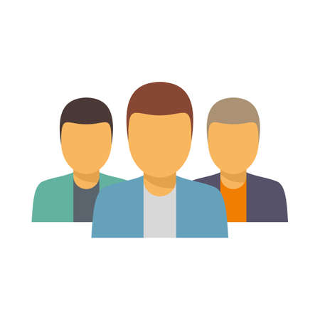 Business team icon flat isolated vectorのイラスト素材