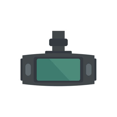 Dvr tft screen icon flat isolated vectorのイラスト素材