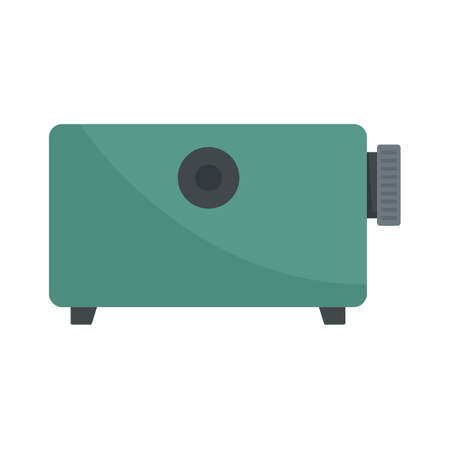 Film projector equipment icon flat isolated vectorのイラスト素材