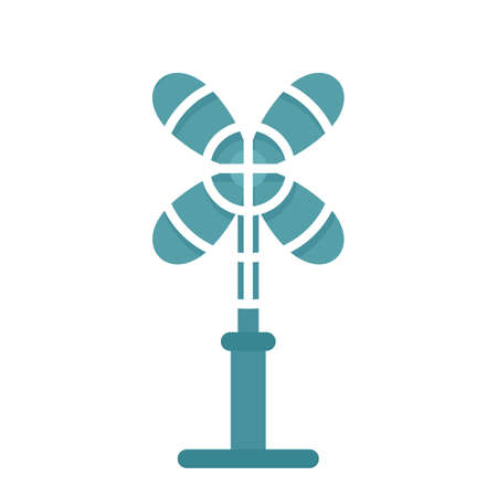 Cooling fan gate icon flat isolated vectorのイラスト素材