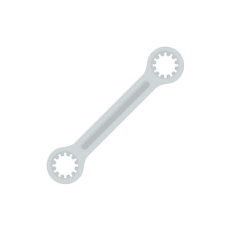 Wrench icon flat isolated vectorのイラスト素材