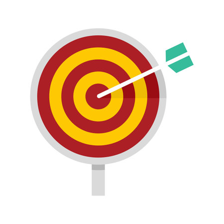 Customer target icon flat isolated vectorのイラスト素材