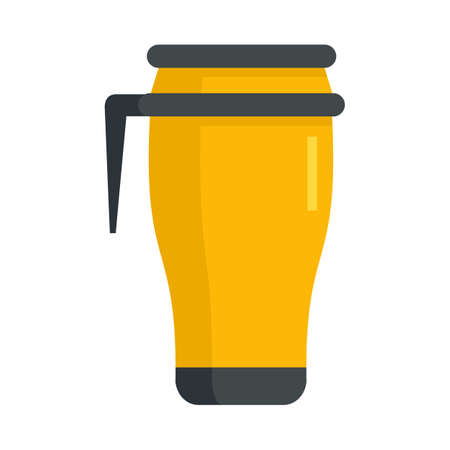 Metal vacuum cup icon flat isolated vectorのイラスト素材