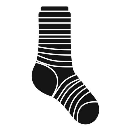 Sock icon simple vector. Cotton designのイラスト素材