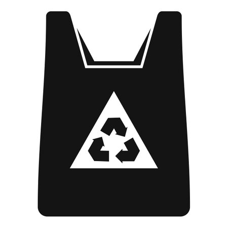 Eco bag icon simple vector. Handle bagのイラスト素材