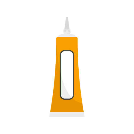 Glue tube icon flat isolated vectorのイラスト素材