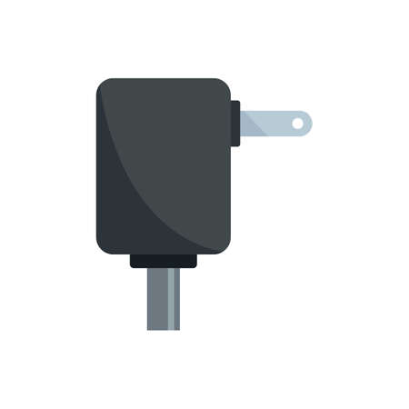 Smartphone power adapter icon flat isolated vectorのイラスト素材
