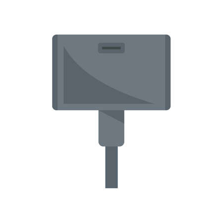 Wide adapter icon flat isolated vectorのイラスト素材