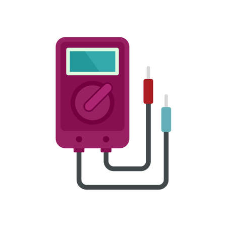Multimeter icon flat isolated vectorのイラスト素材