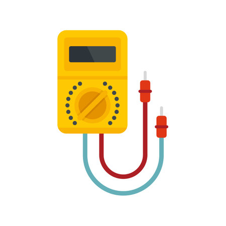 Multimeter instrument icon flat isolated vectorのイラスト素材