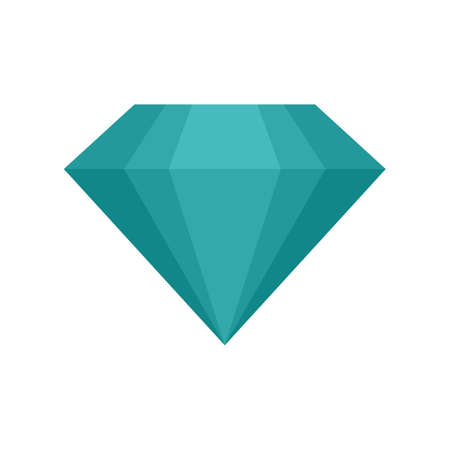 Rock diamond icon flat isolated vectorのイラスト素材
