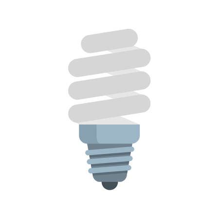 Led bulb icon flat isolated vectorのイラスト素材