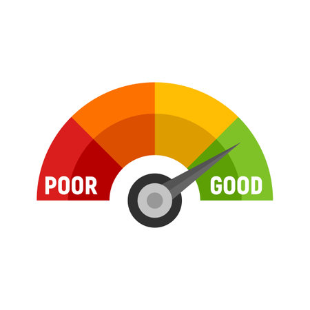 Good scale score icon flat isolated vectorのイラスト素材