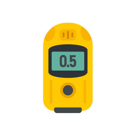 Digital dosimeter icon flat isolated vectorのイラスト素材