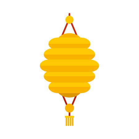 Wedding chinese lantern icon flat isolated vectorのイラスト素材