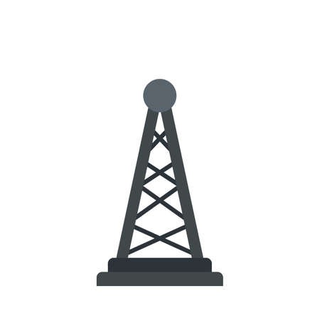Tower tv fake news icon flat isolated vectorのイラスト素材