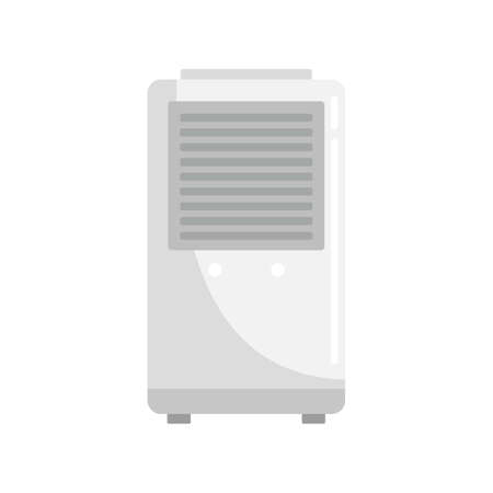 Air conditioner stand icon flat isolated vectorのイラスト素材