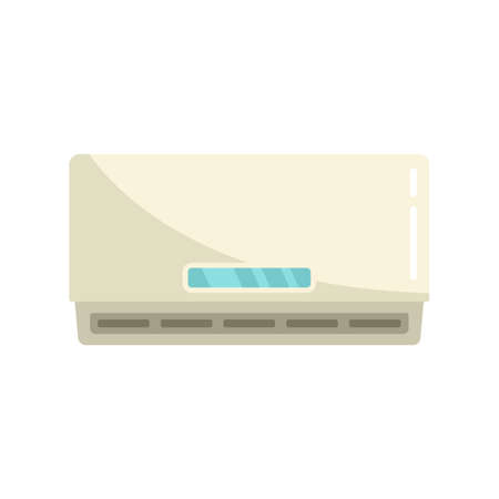 Home air conditioner icon flat isolated vectorのイラスト素材