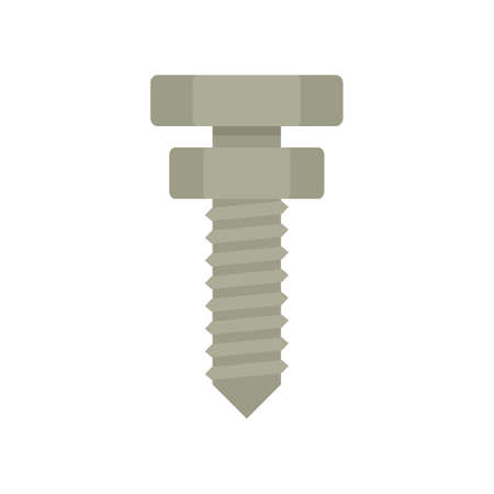 Aircraft repair screw icon flat isolated vectorのイラスト素材