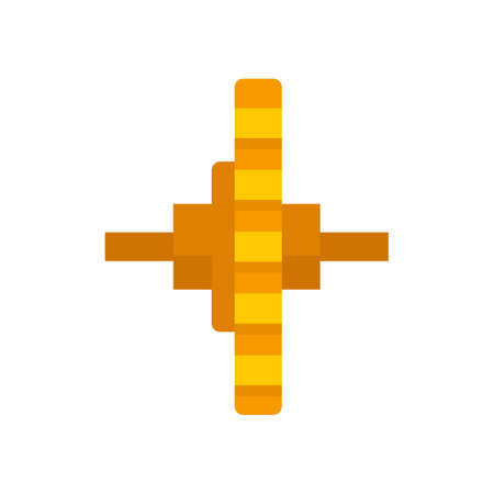 Watch repair cogwheel icon flat isolated vectorのイラスト素材