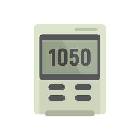 Dashboard barometer icon flat isolated vectorのイラスト素材