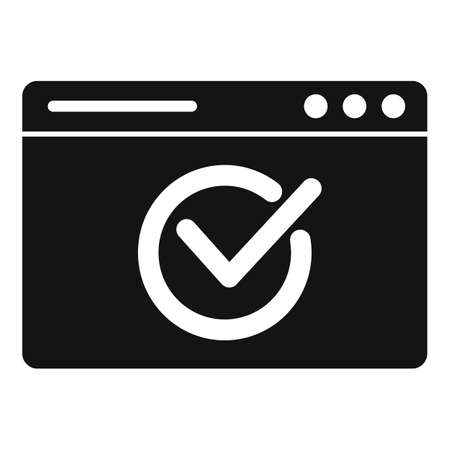 Quality web site icon simple vector. Learn doubtのイラスト素材