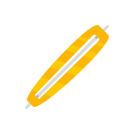 Barrette accessories icon flat isolated vectorのイラスト素材