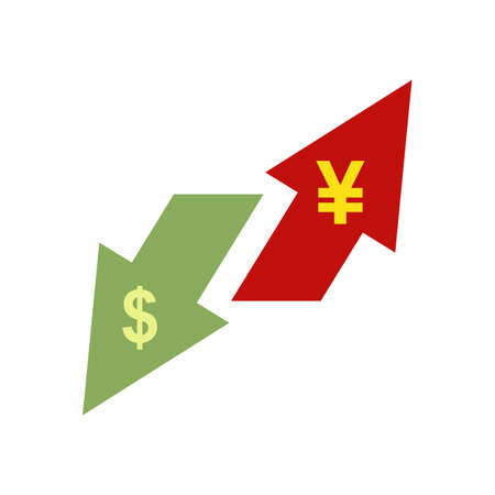 Trade war actions icon flat isolated vectorのイラスト素材