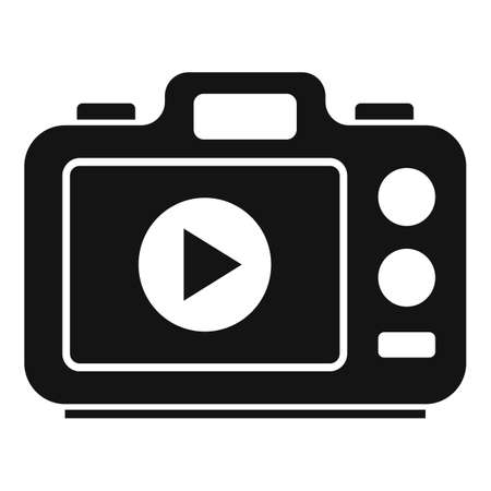 Photo camera icon simple vector. Digital pictureのイラスト素材