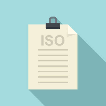 Law standard icon flat vector. Policy complianceのイラスト素材