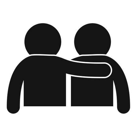 Friend trust icon simple vector. Deal handのイラスト素材