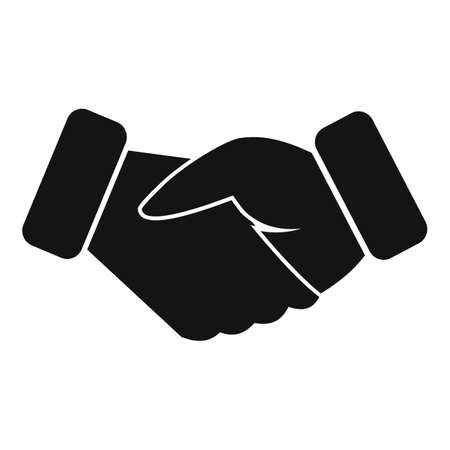 Trust handshake icon simple vector. Hand dealのイラスト素材