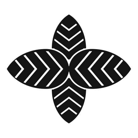 Aromatic basil leaf icon simple vector. Herb spiceのイラスト素材