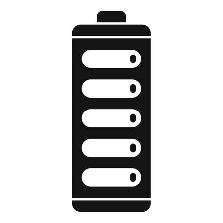Recharge battery icon simple vector. Full energyのイラスト素材