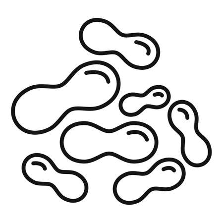 Acidophilus probiotic icon outline vector. Gut bacteriaのイラスト素材