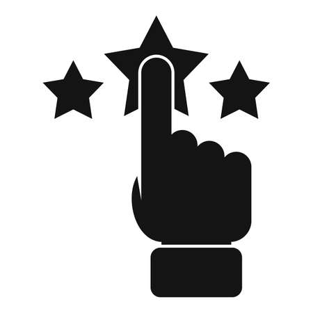 Best user review icon simple vector. Online productのイラスト素材