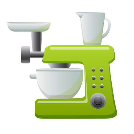 Mixer cooking machine icon cartoon vector. Food processorのイラスト素材