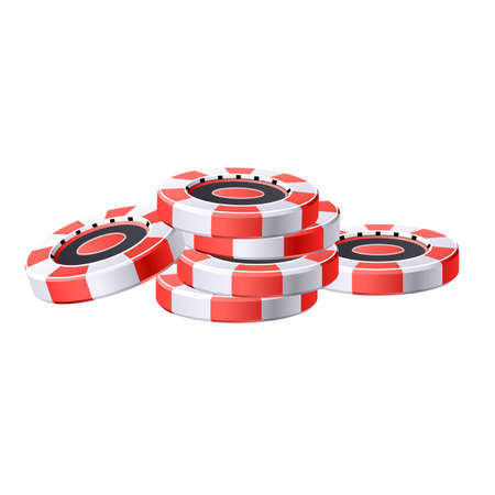 Casino game chips icon cartoon vector. Poker chipのイラスト素材