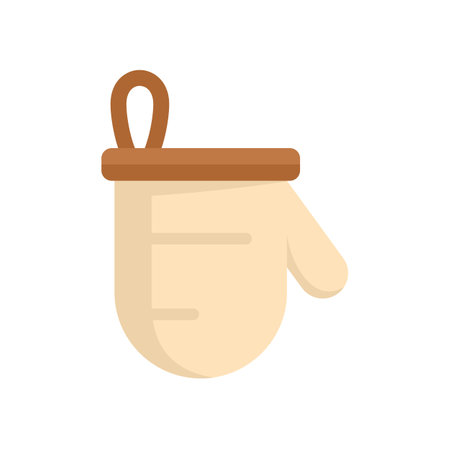 Sauna glove icon flat isolated vectorのイラスト素材