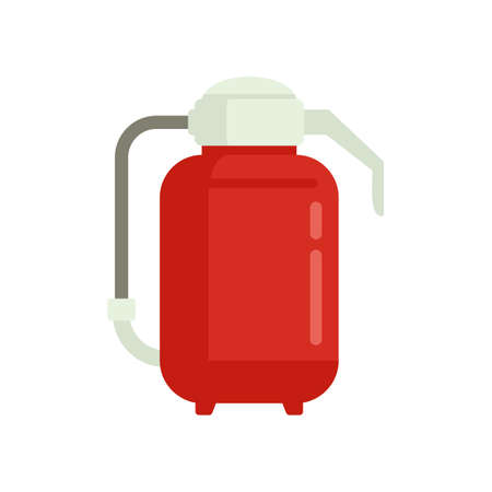 Fire extinguisher icon flat isolated vectorのイラスト素材