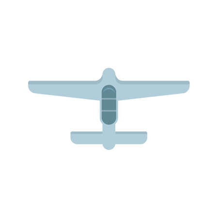 Small plane taxi icon flat isolated vectorのイラスト素材