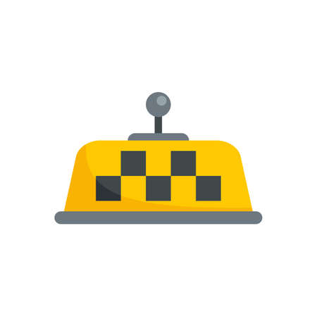Unmanned taxi position sensor icon flat isolated vectorのイラスト素材
