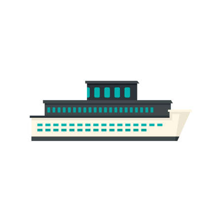 Sea cruise icon flat isolated vectorのイラスト素材