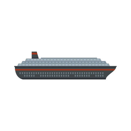 Floating cruise icon flat isolated vectorのイラスト素材